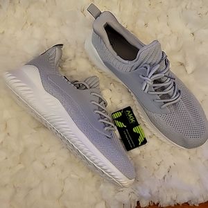 AKK gray walking shoes sneakers slipon athletic workout lightweight sz 9.5 New…